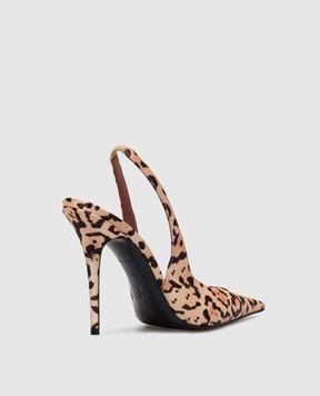 Amina Muaddi Anok leopard print slingbacks 13S361029ANO