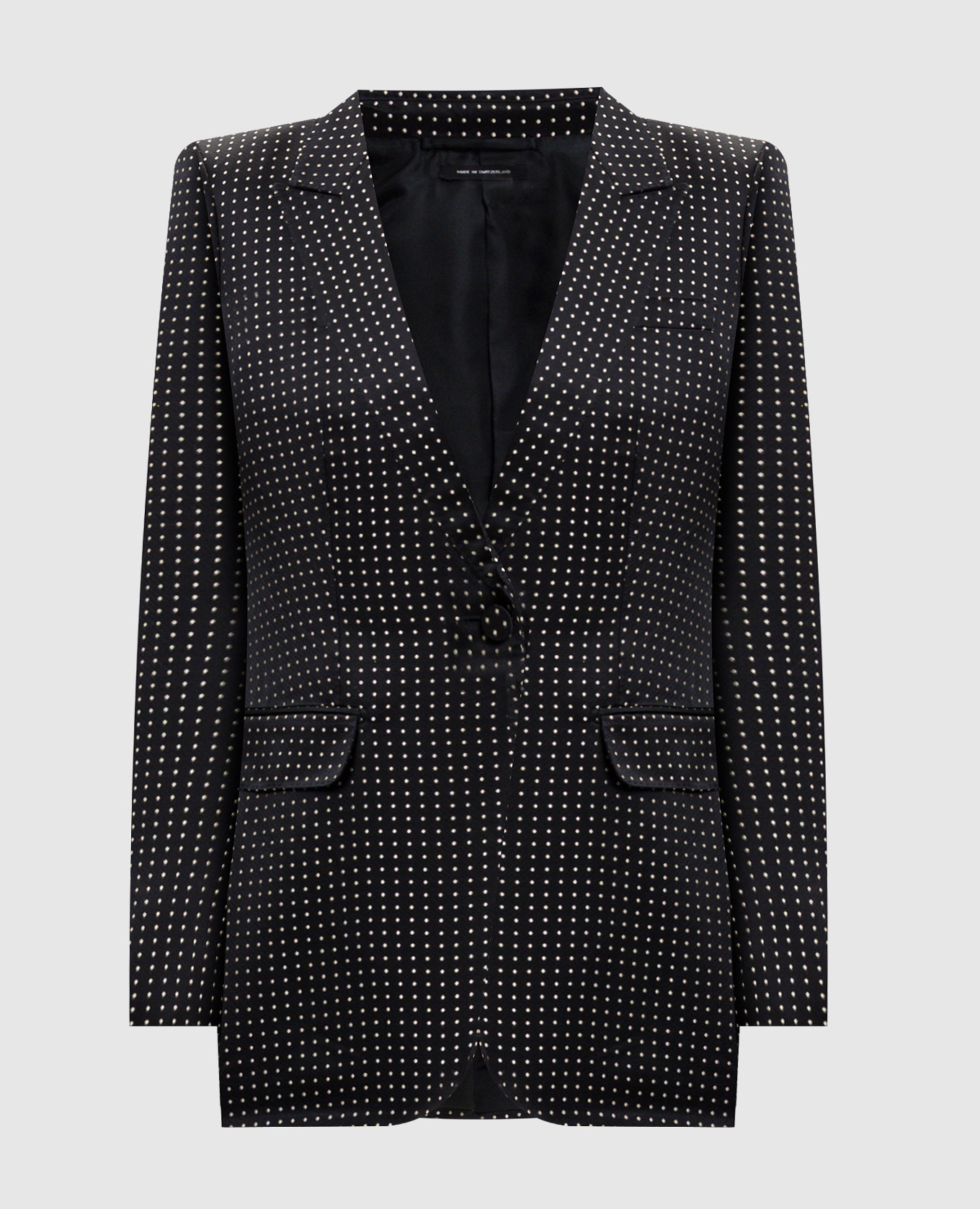 

Black polka dot silk jacket Tom Ford