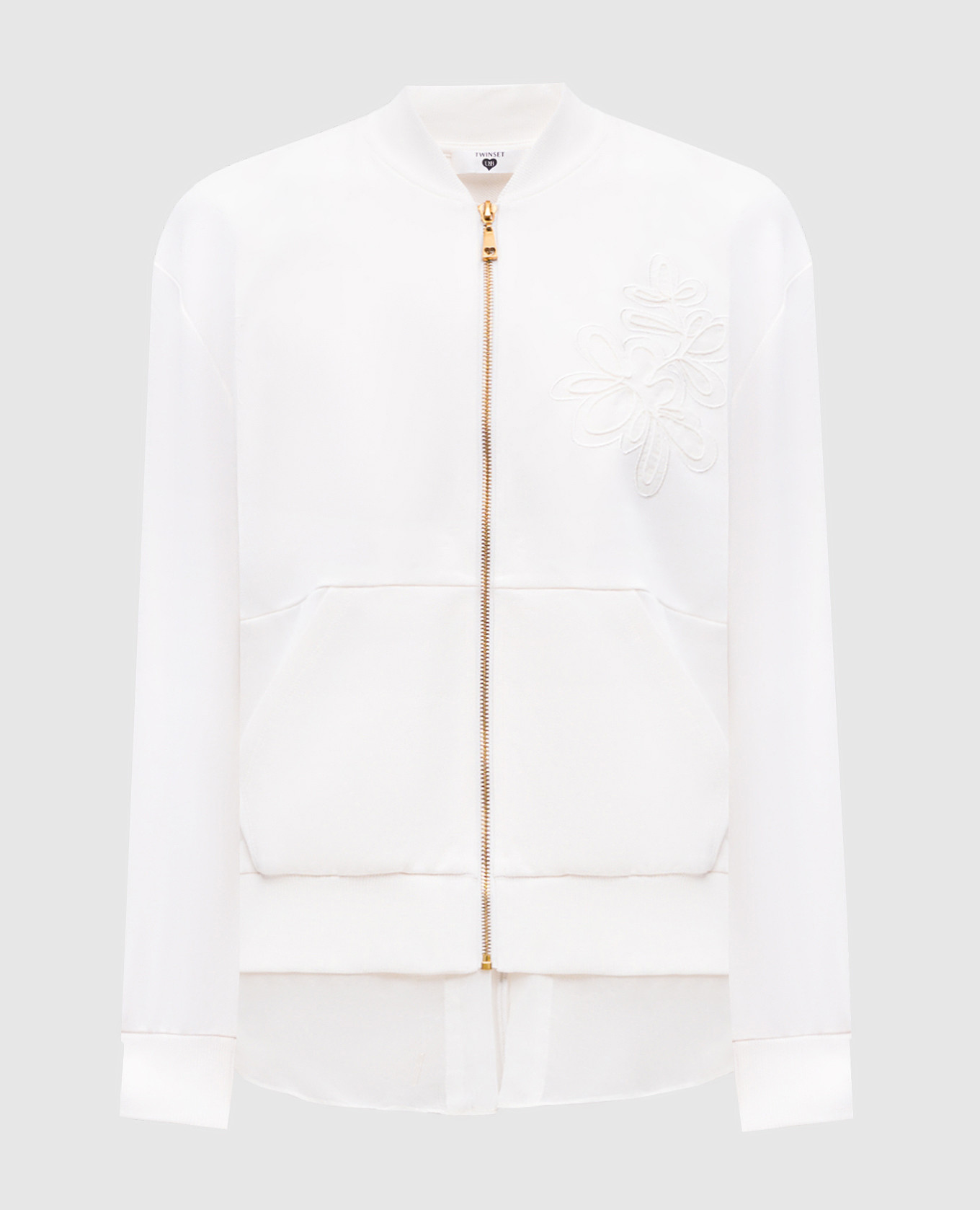 

Beige double-breasted sports jacket Twinset