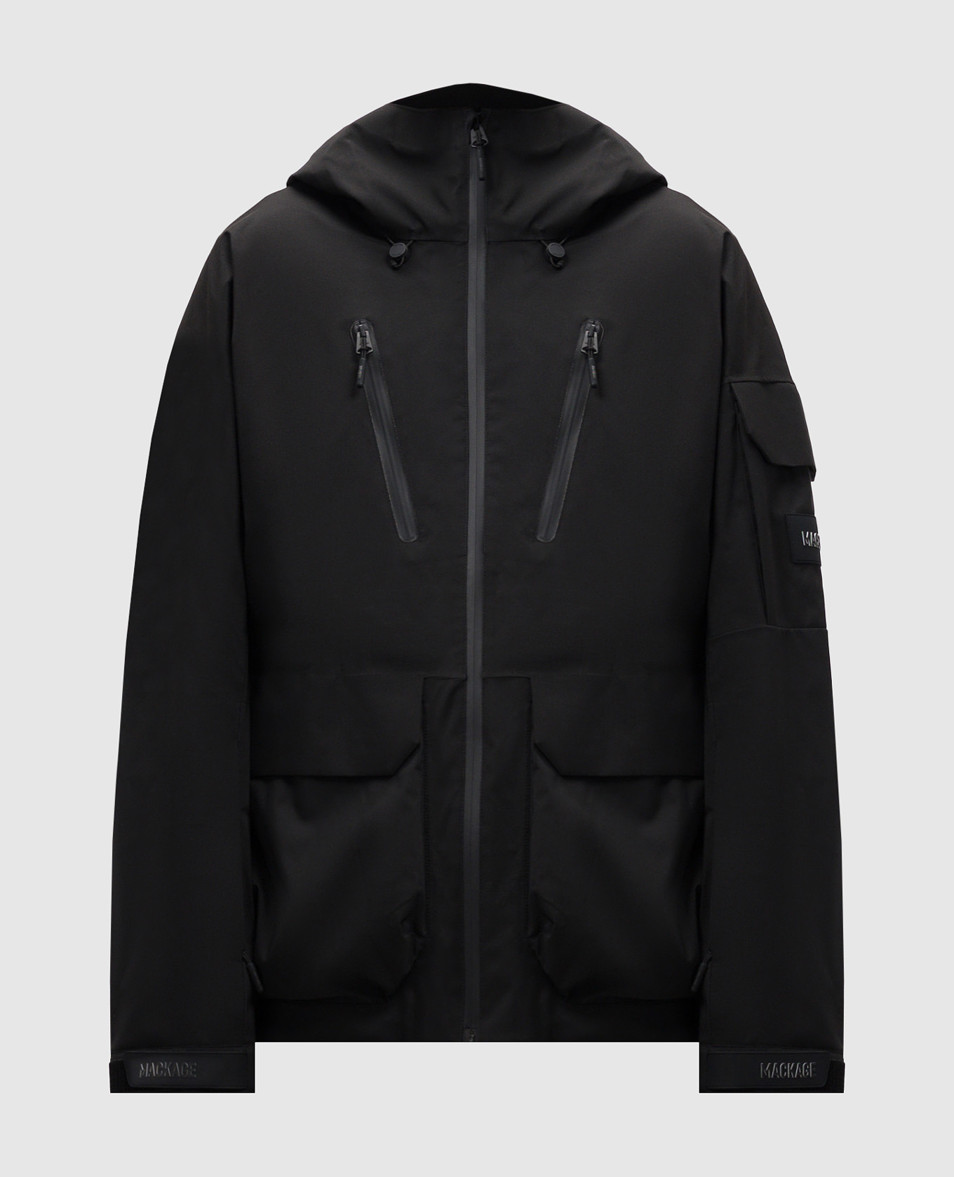 

Black ski jacket with logo patch Mackage