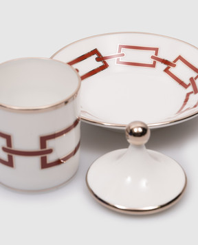 Ginori 1735 Catene white porcelain coffee set 004RG00FX9176011257