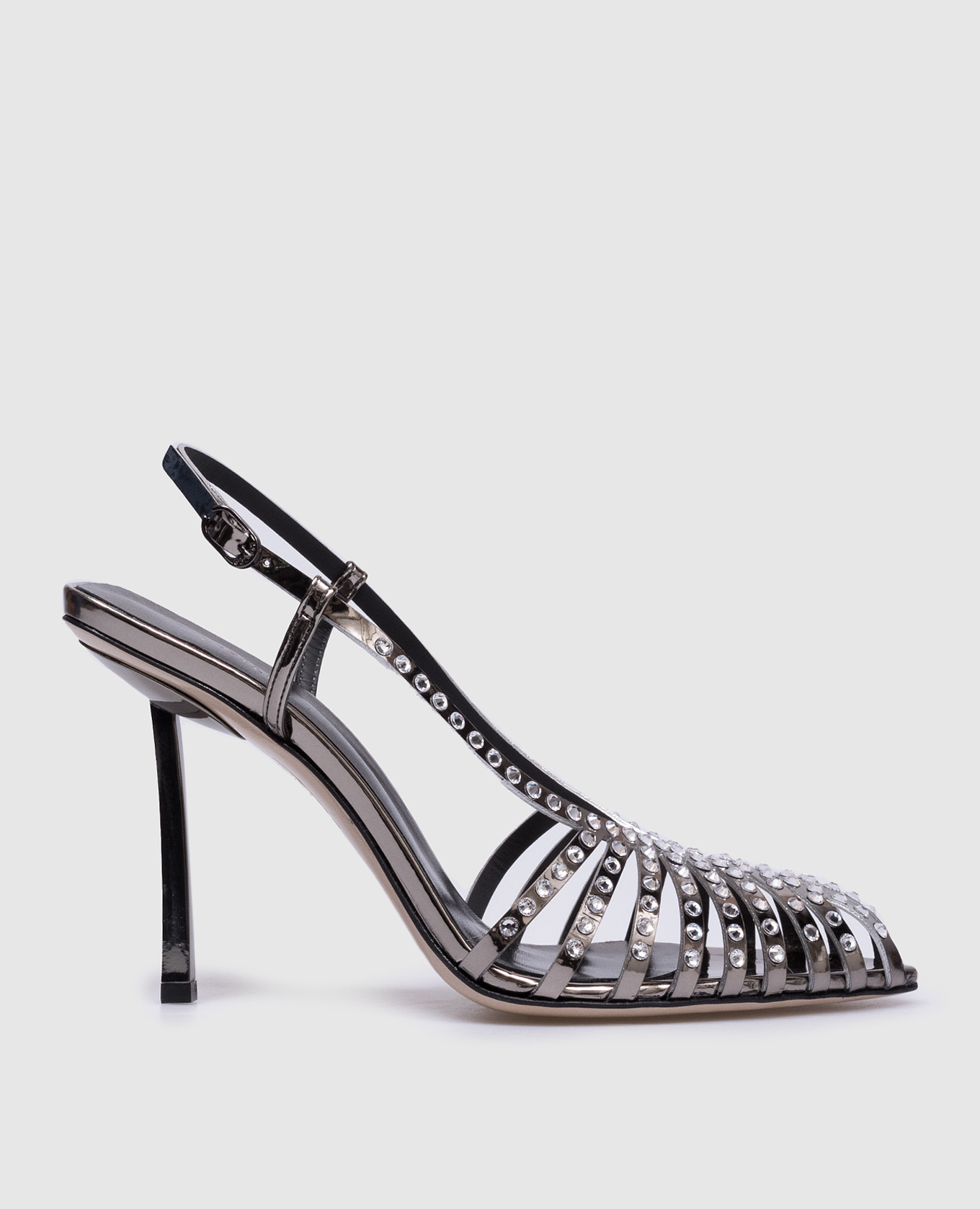 

CAGE PINS silver slingbacks Le Silla