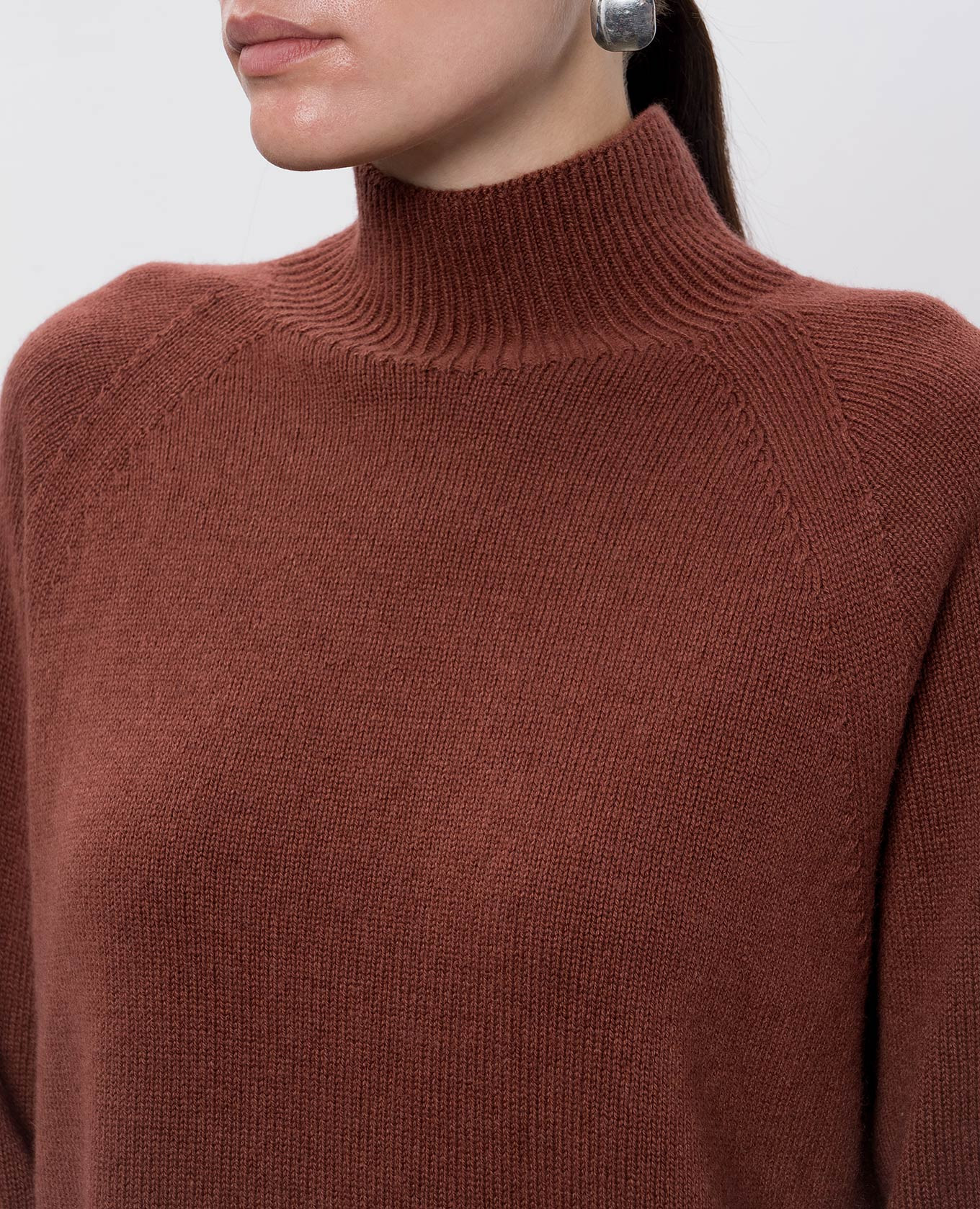 

Brown sweater made of wool, silk and cashmere Peserico