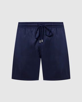 Vilebrequin Mahina swim shorts in purple with logo patch MAHH0I00