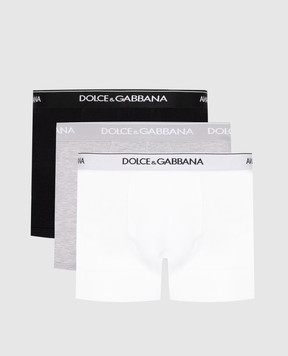 Dolce&Gabbana A set of boxer briefs with a logo pattern M9D82JONN95