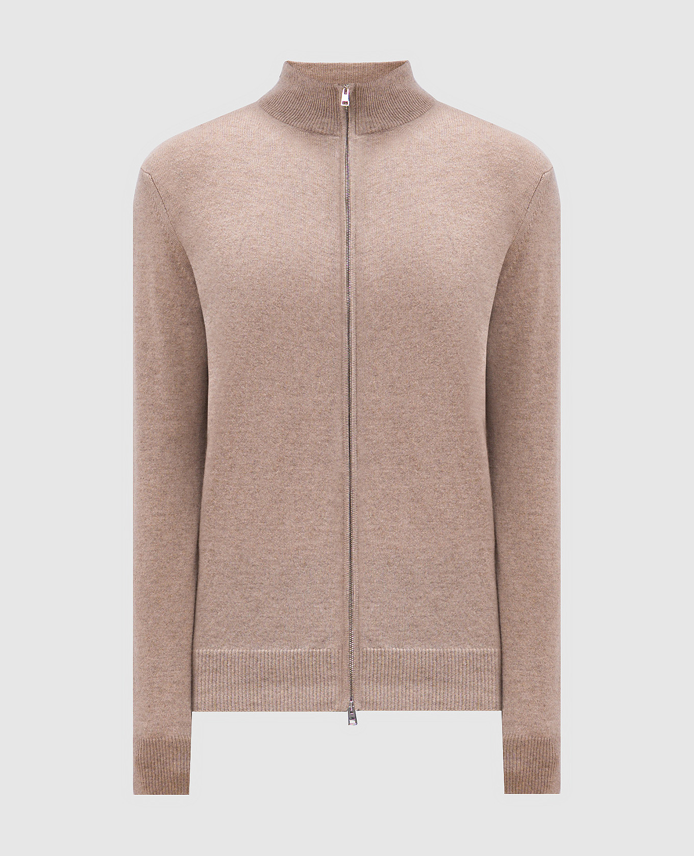 Beige melange cashmere cardigan cashmere&whiskey