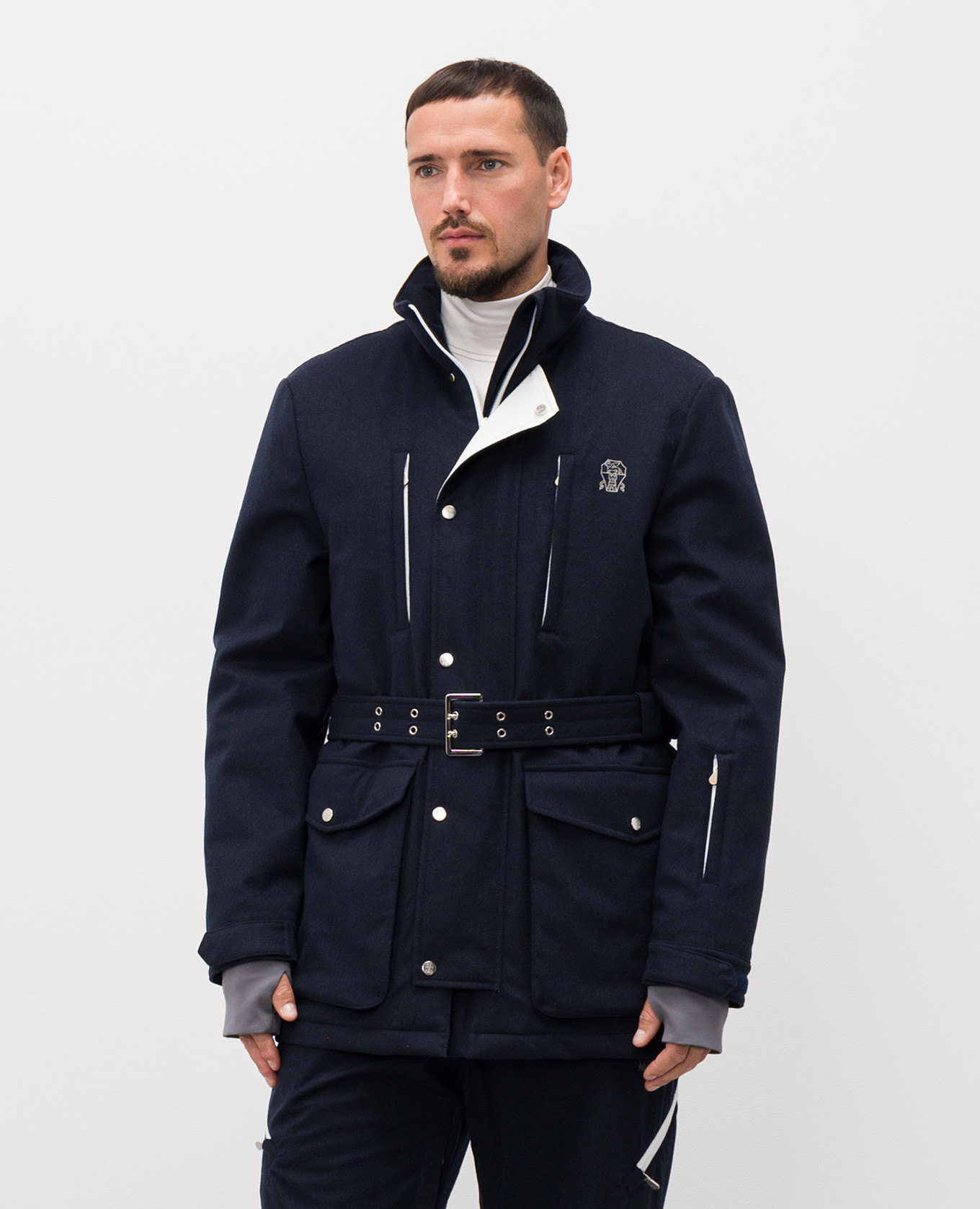 

Blue wool ski jacket Brunello Cucinelli