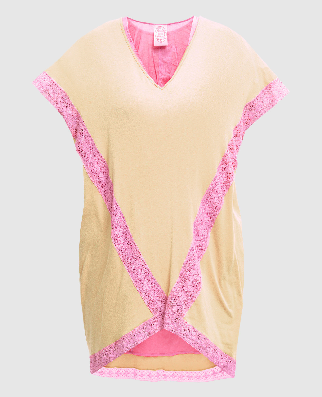 

Yellow top with lace BP56