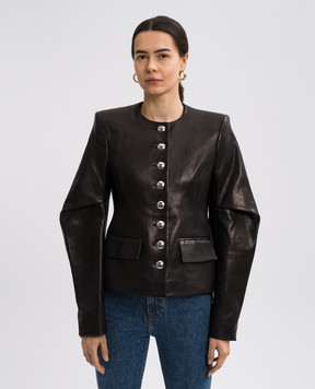 Khaite Darlman black leather jacket 6167729
