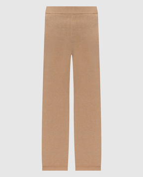 Peserico Beige wool, silk and cashmere sweatpants S94107F1209283