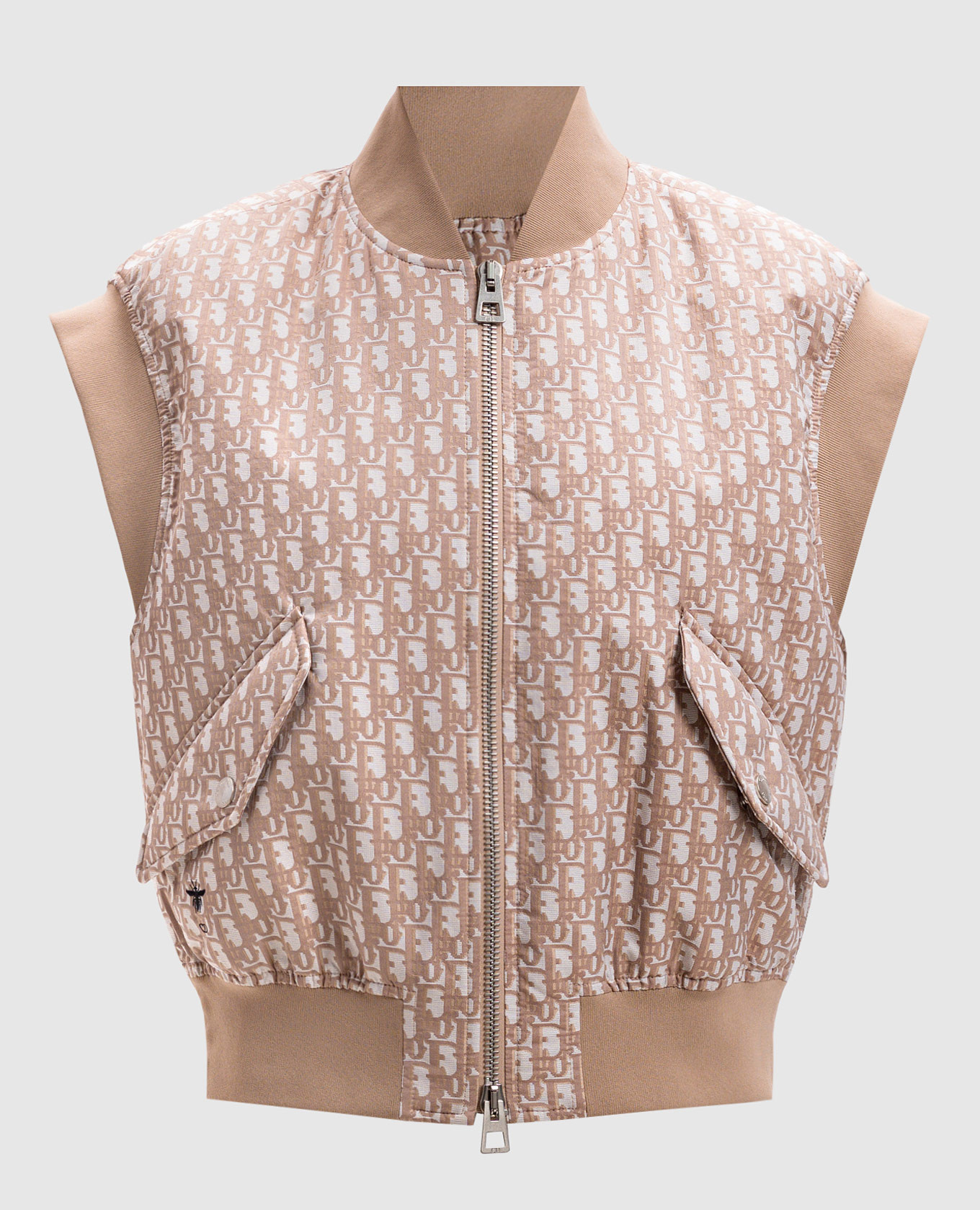 

Beige vest in monogram logo pattern Christian Dior, Бежевый