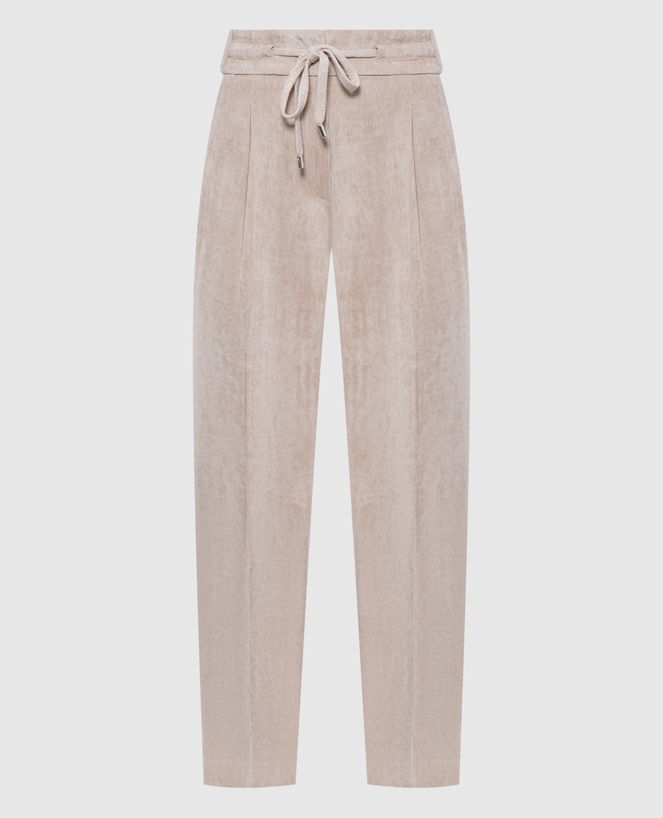 

Beige corduroy pants with lurex Peserico