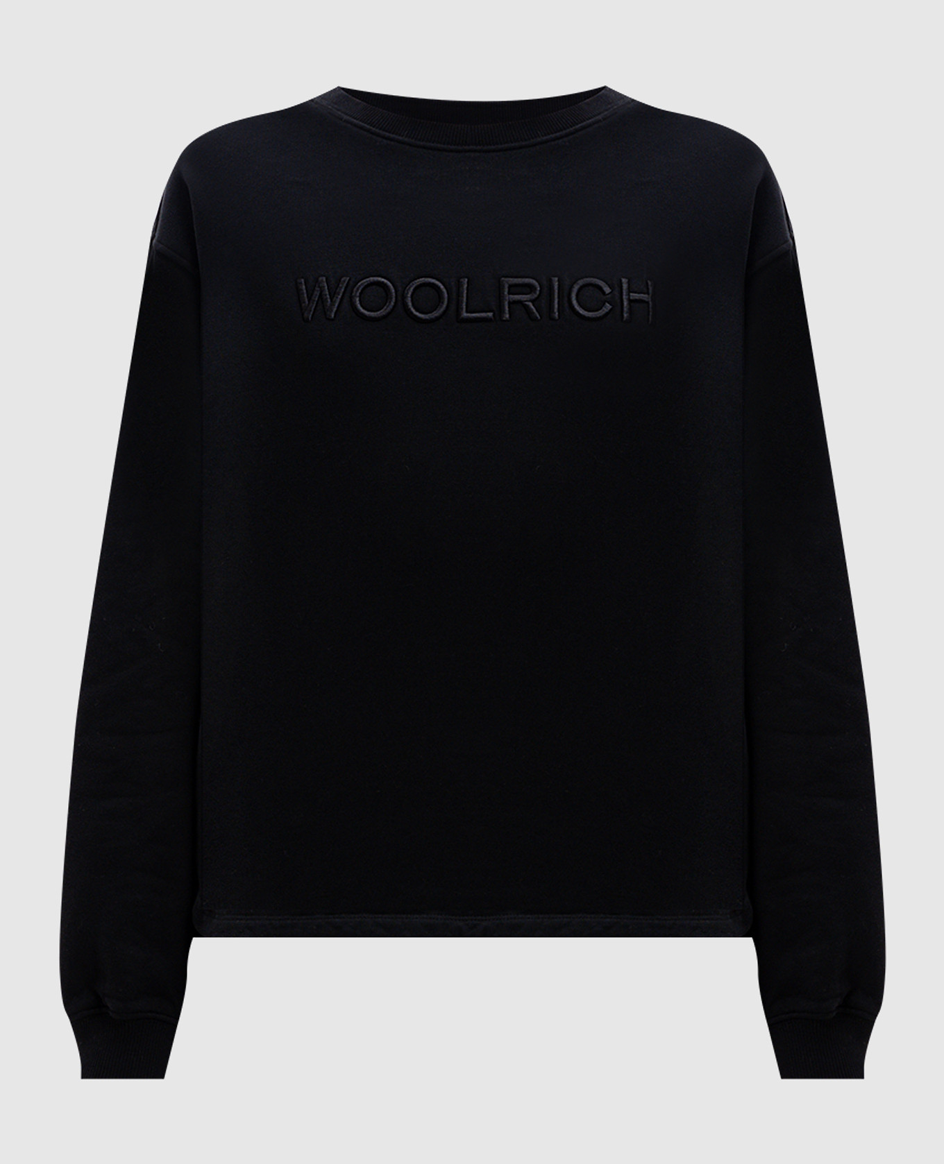 

Black sweatshirt with logo embroidery Woolrich
