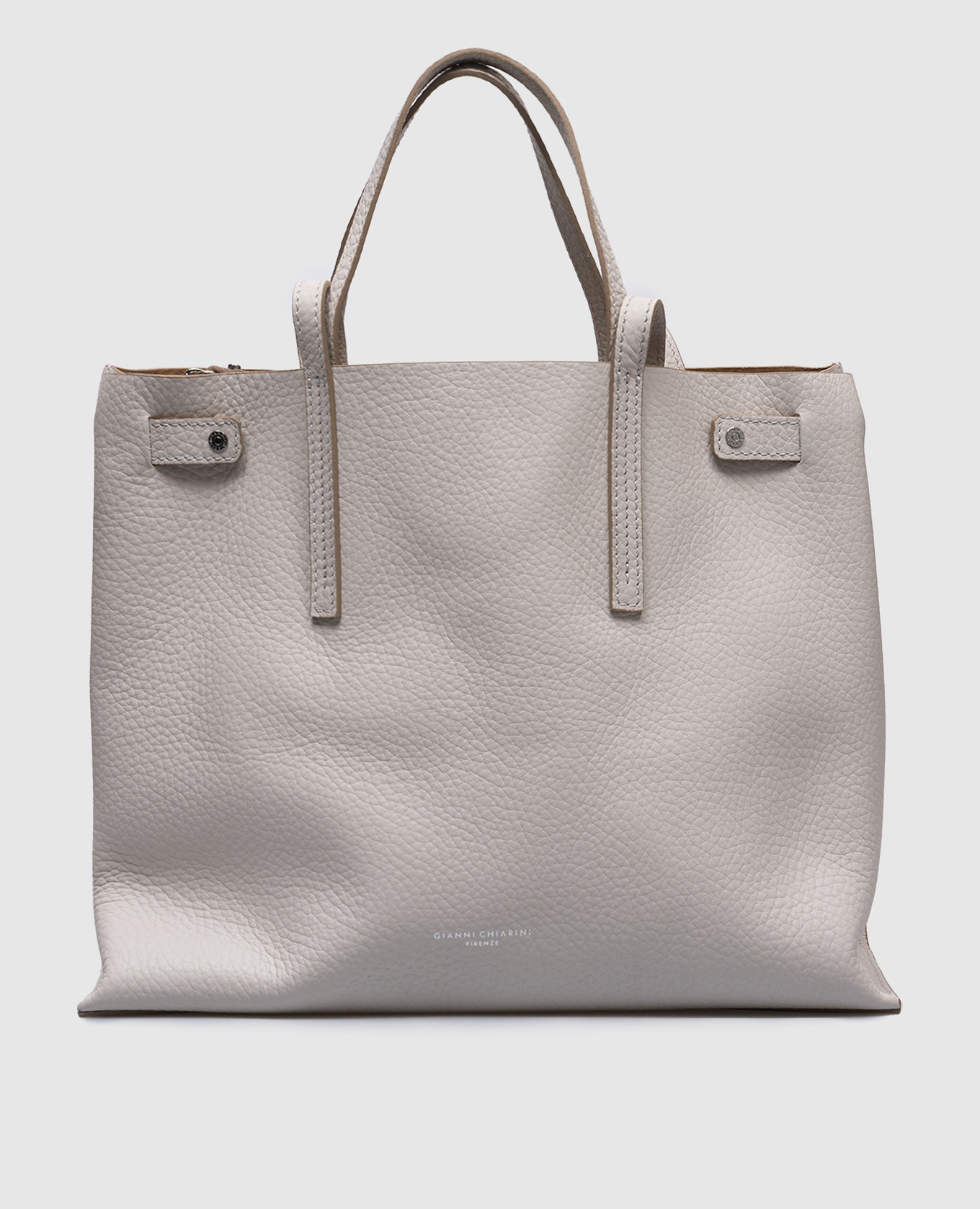 

Altea white leather tote bag with logo Gianni Chiarini, Grey