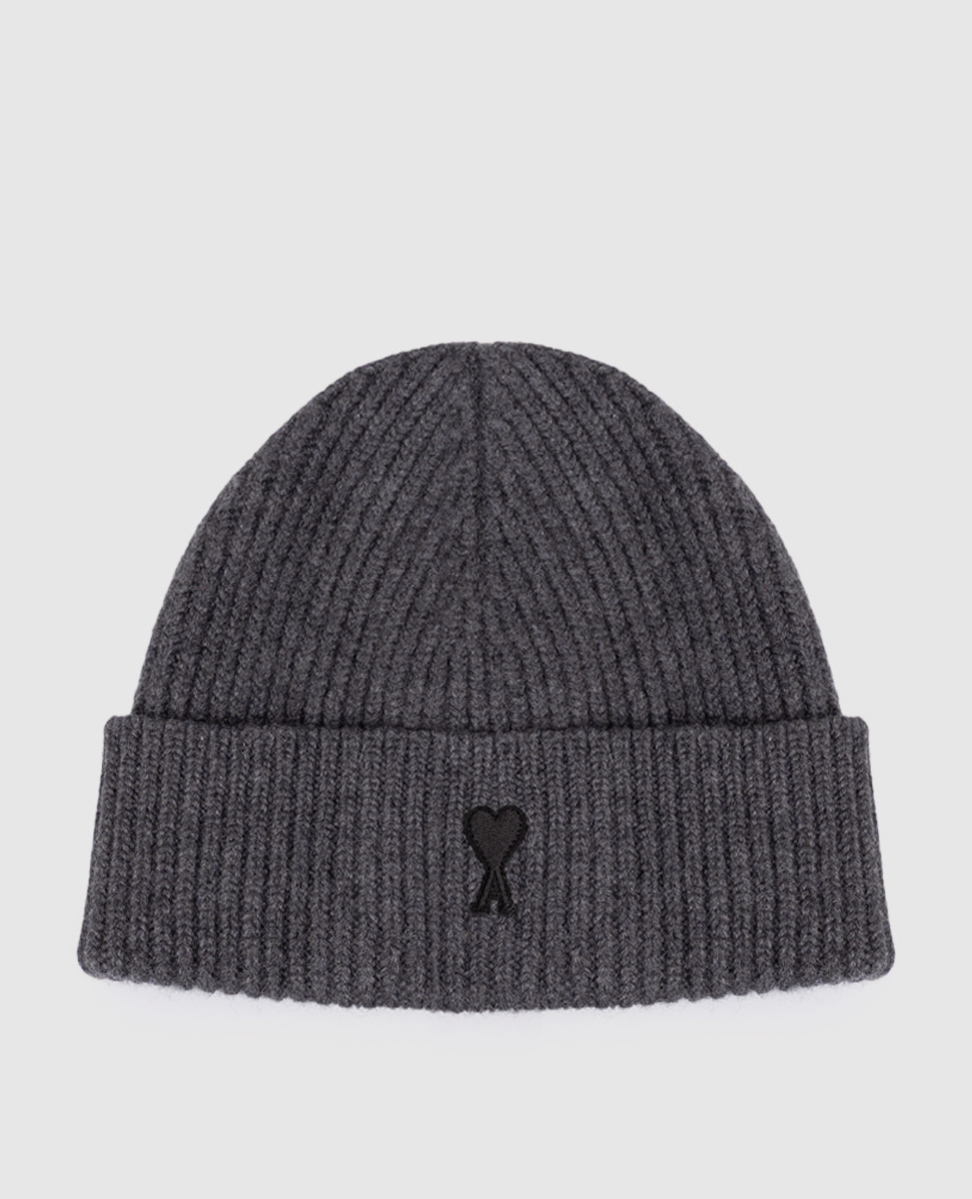 Gray wool hat Ami Paris
