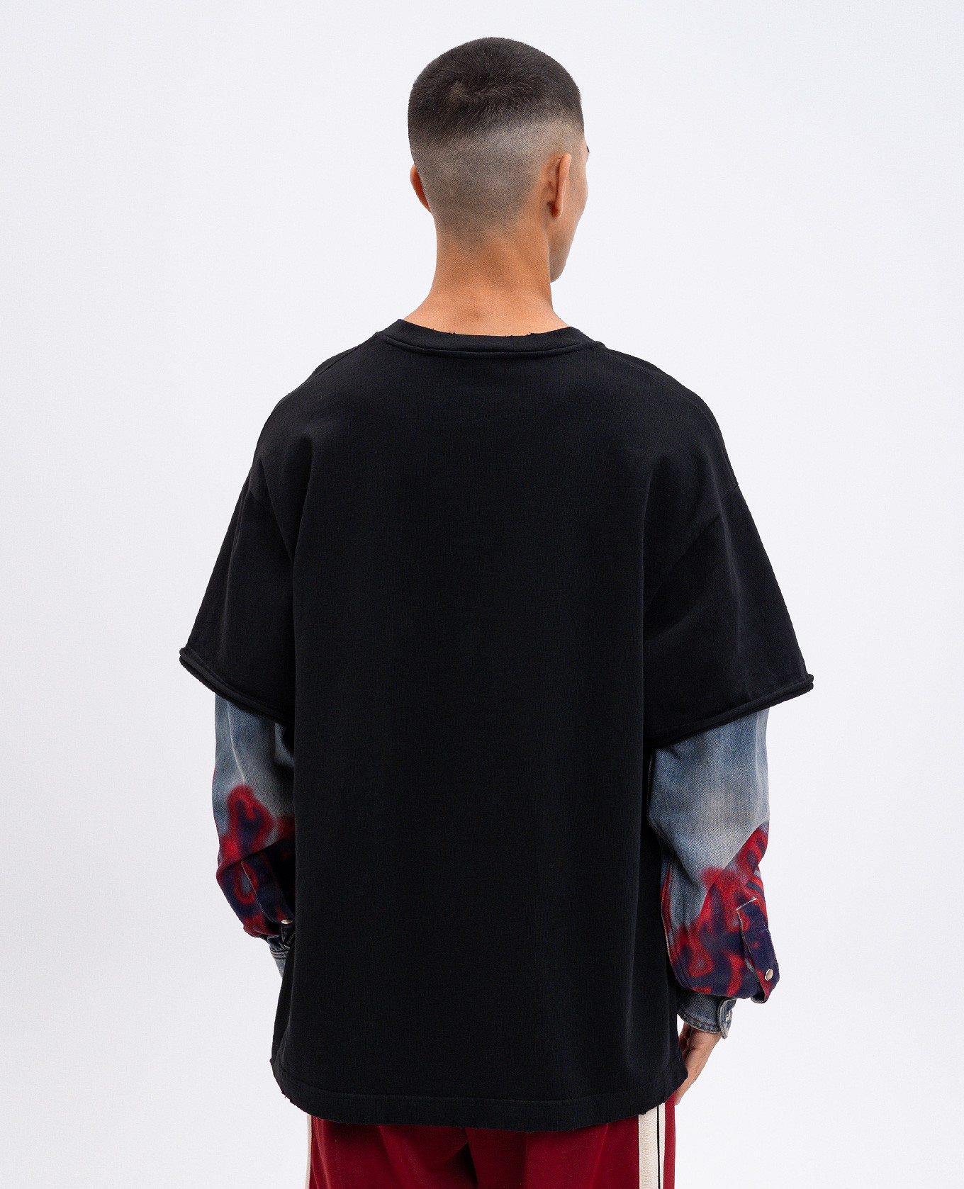 

Black long sleeve double construction Palm Angels