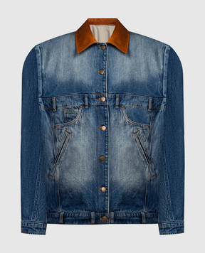 Max & Co Souvenirs of Life blue denim jacket MERIDA