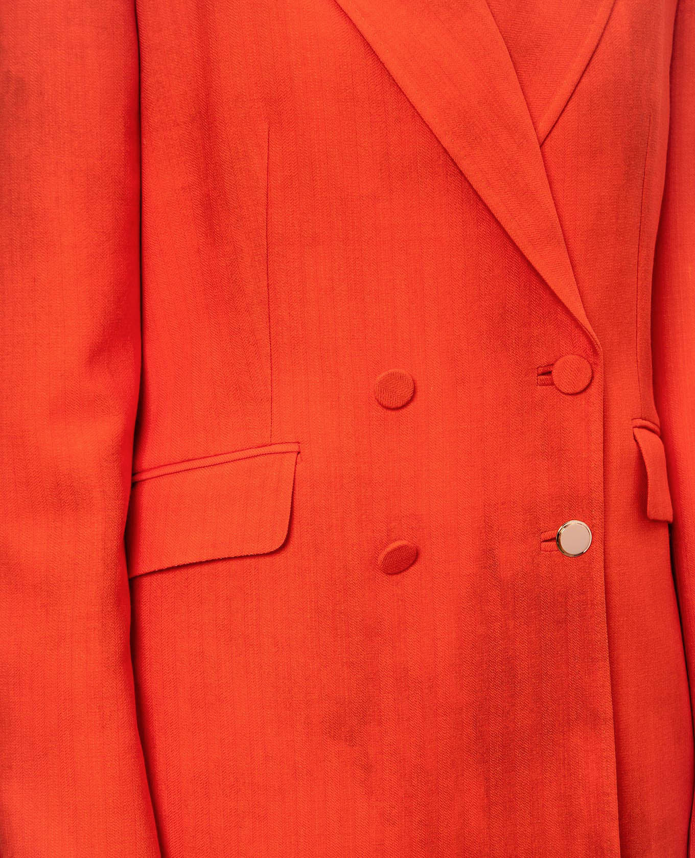 

Angela orange double-breasted jacket in vintage-effect wool Gabriela Hearst, Beige