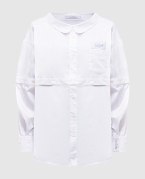 Rokh White shirt with logo R0CA294