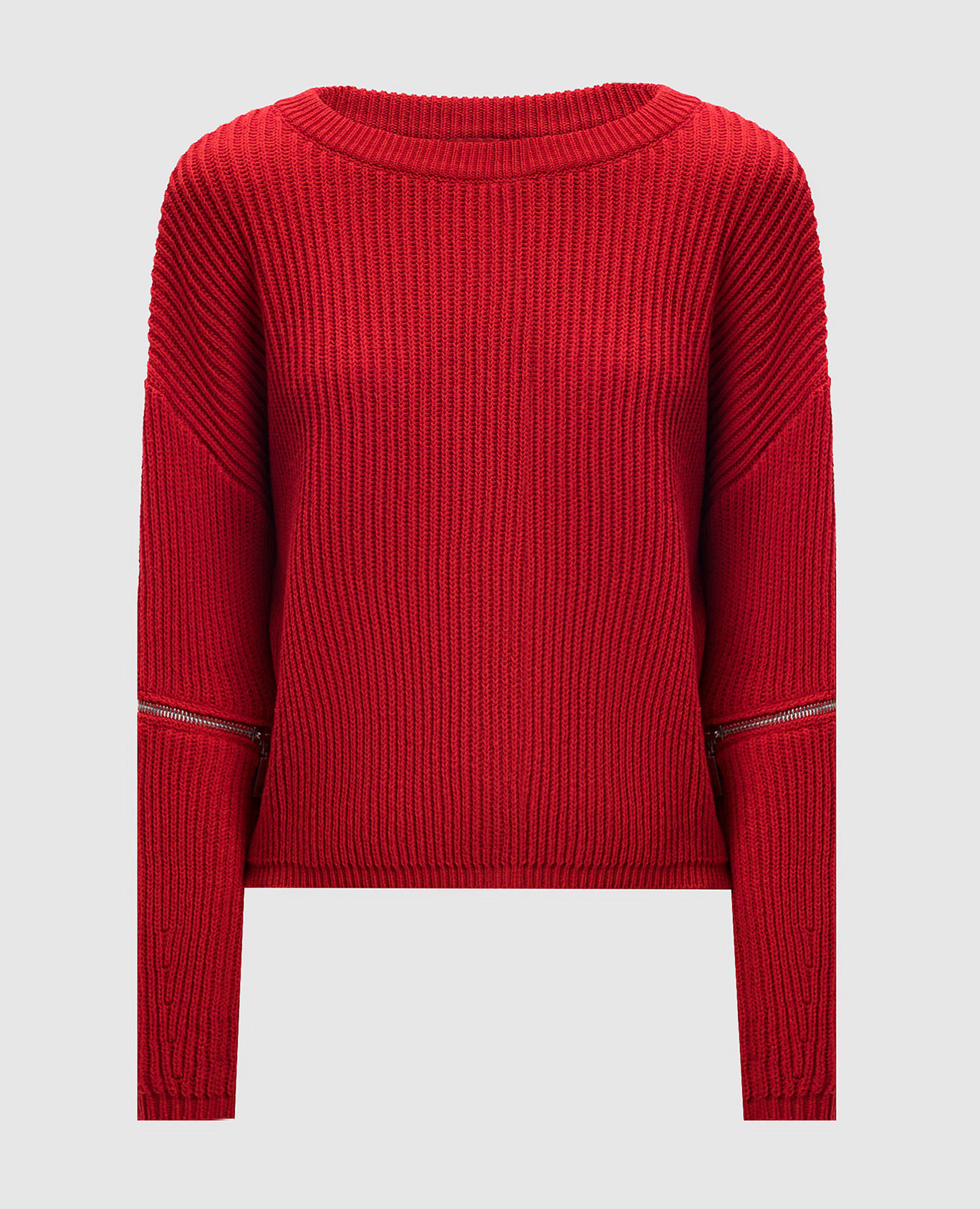 

Red BAOBAB sweater with zippers Max & Co