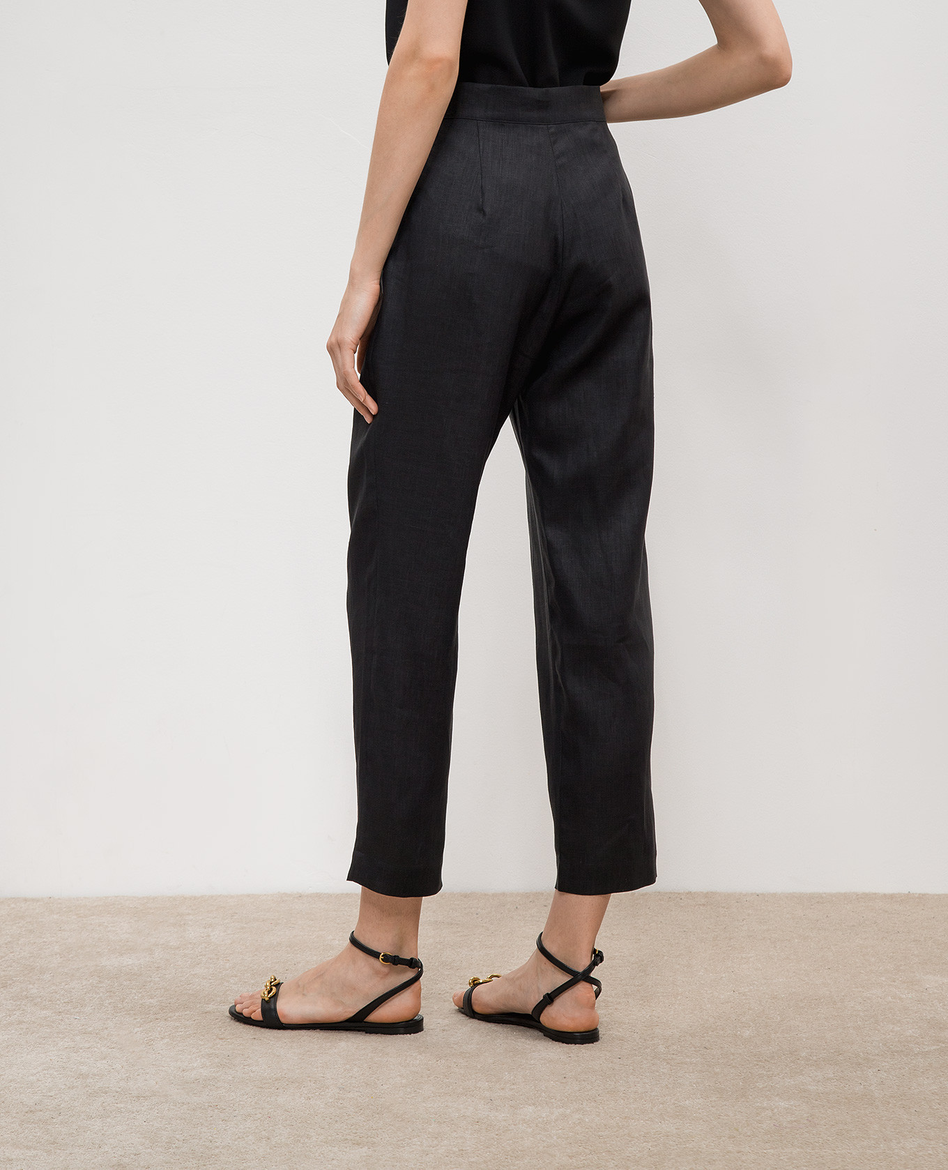 

Andon black linen pants Asceno