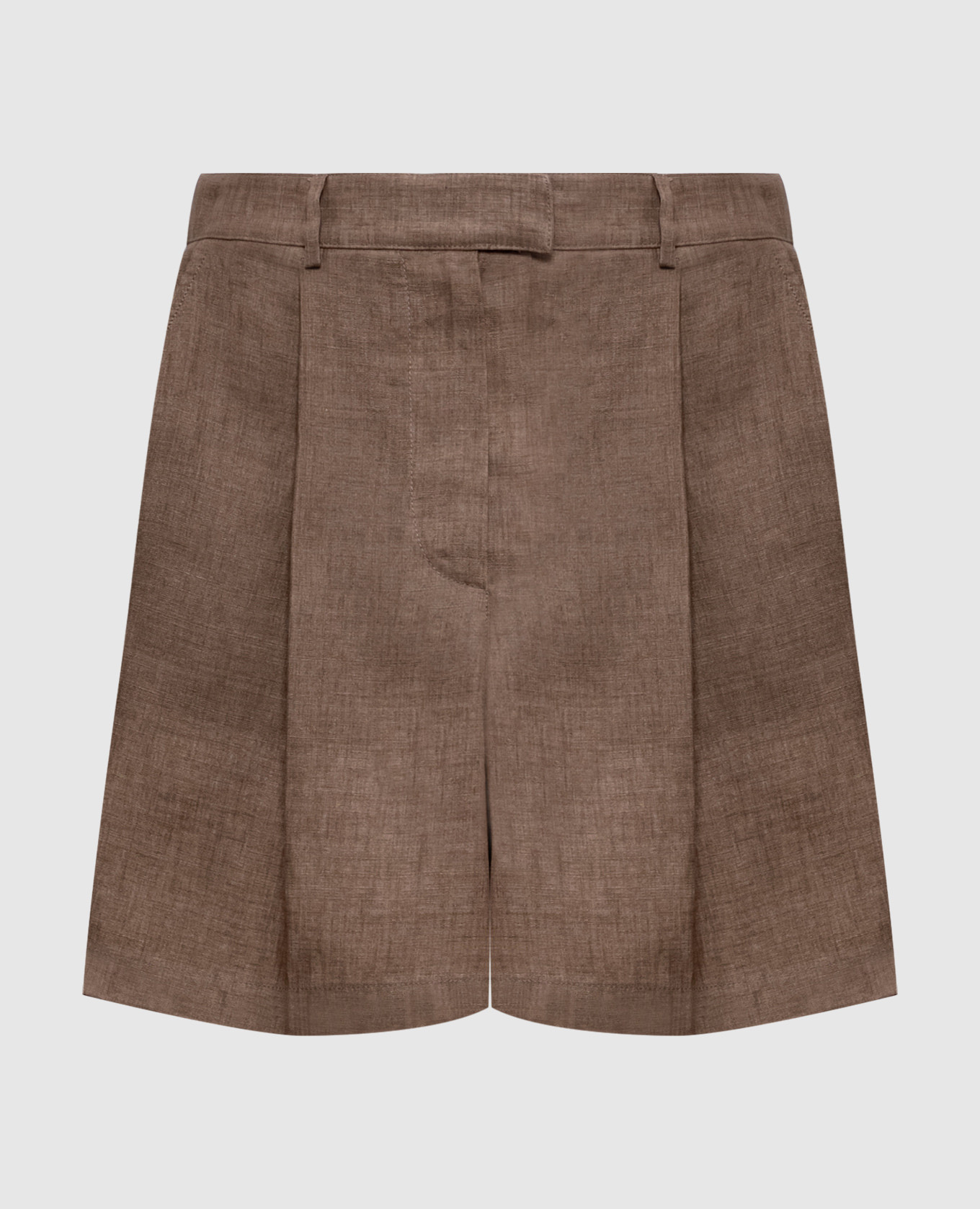 

Brown linen shorts Brunello Cucinelli