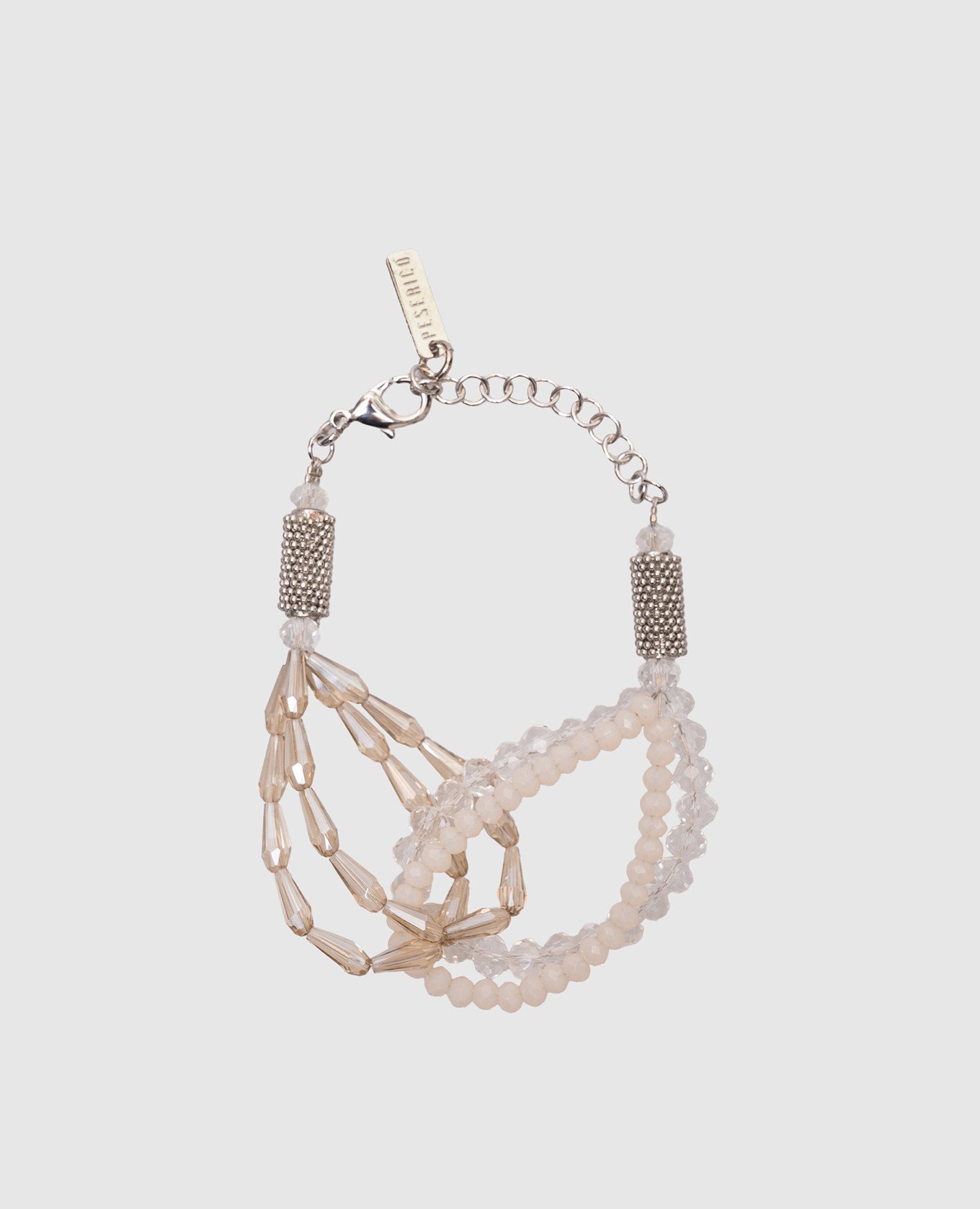 

Silver bracelet with beads Peserico