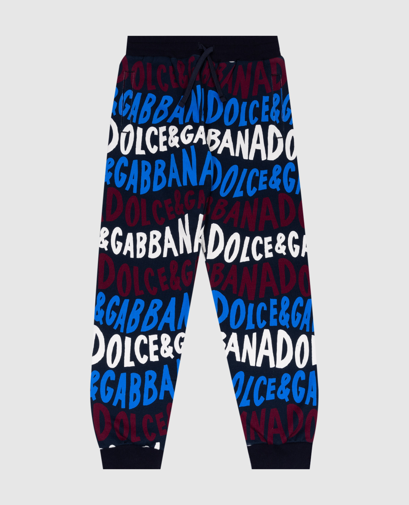 

Children's blue joggers with a logo print Dolce&Gabbana