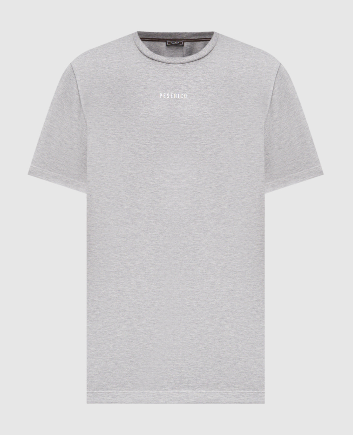 

Grey T-shirt with logo print Peserico