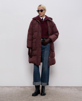 Brunello Cucinelli Burgundy down jacket MG5019946