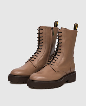 Doucal's Brown leather boots DD8816PHILUF214