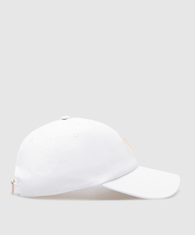 Valentino - White cap with metallic V logo 4W2HDA25GFQ