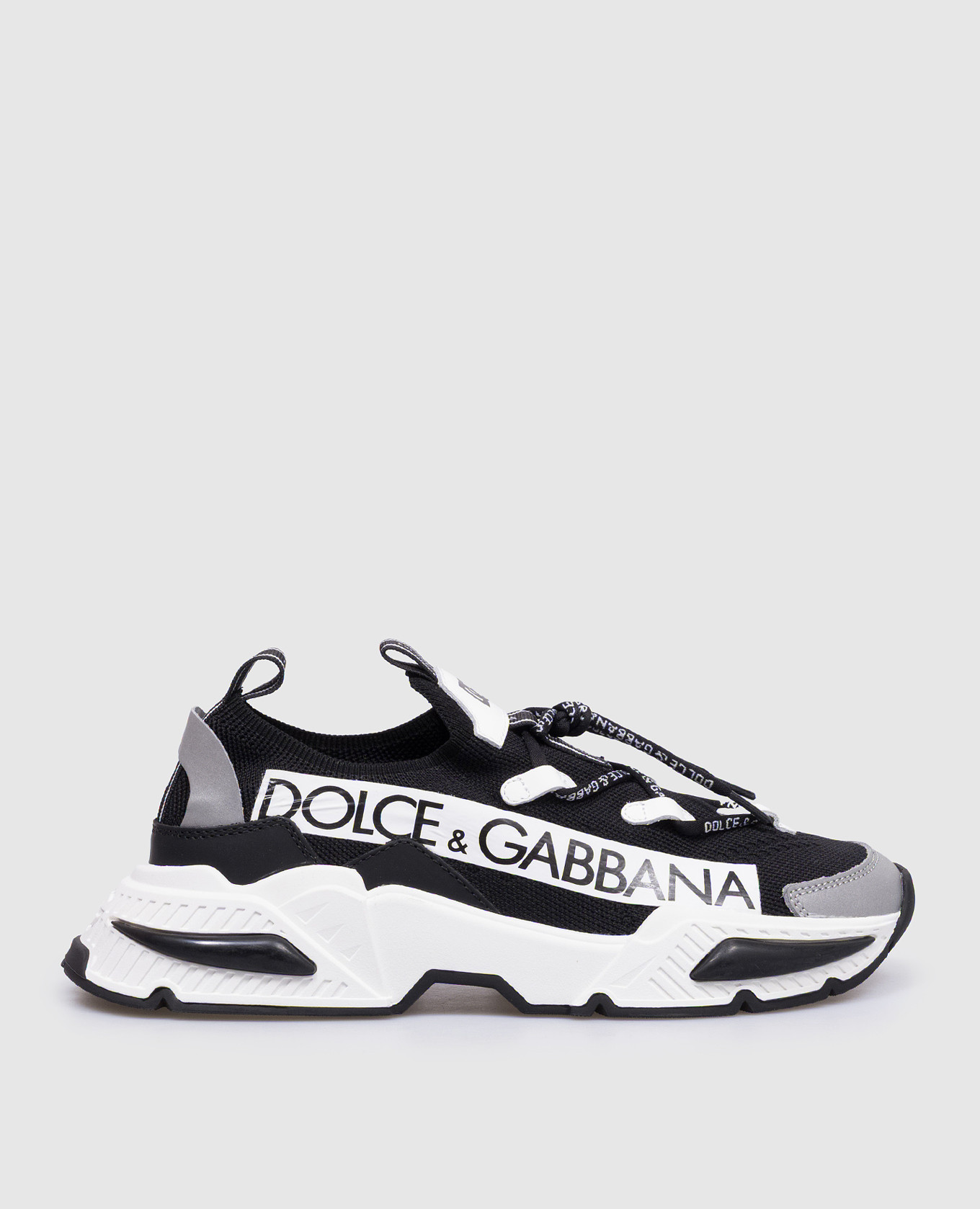 

Children's black Airmaster sneakers with logo Dolce&Gabbana