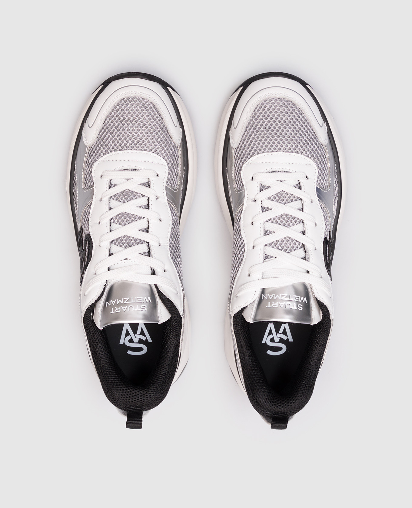 

Gray combination sneakers SW TRAINER Stuart Weitzman, Grey