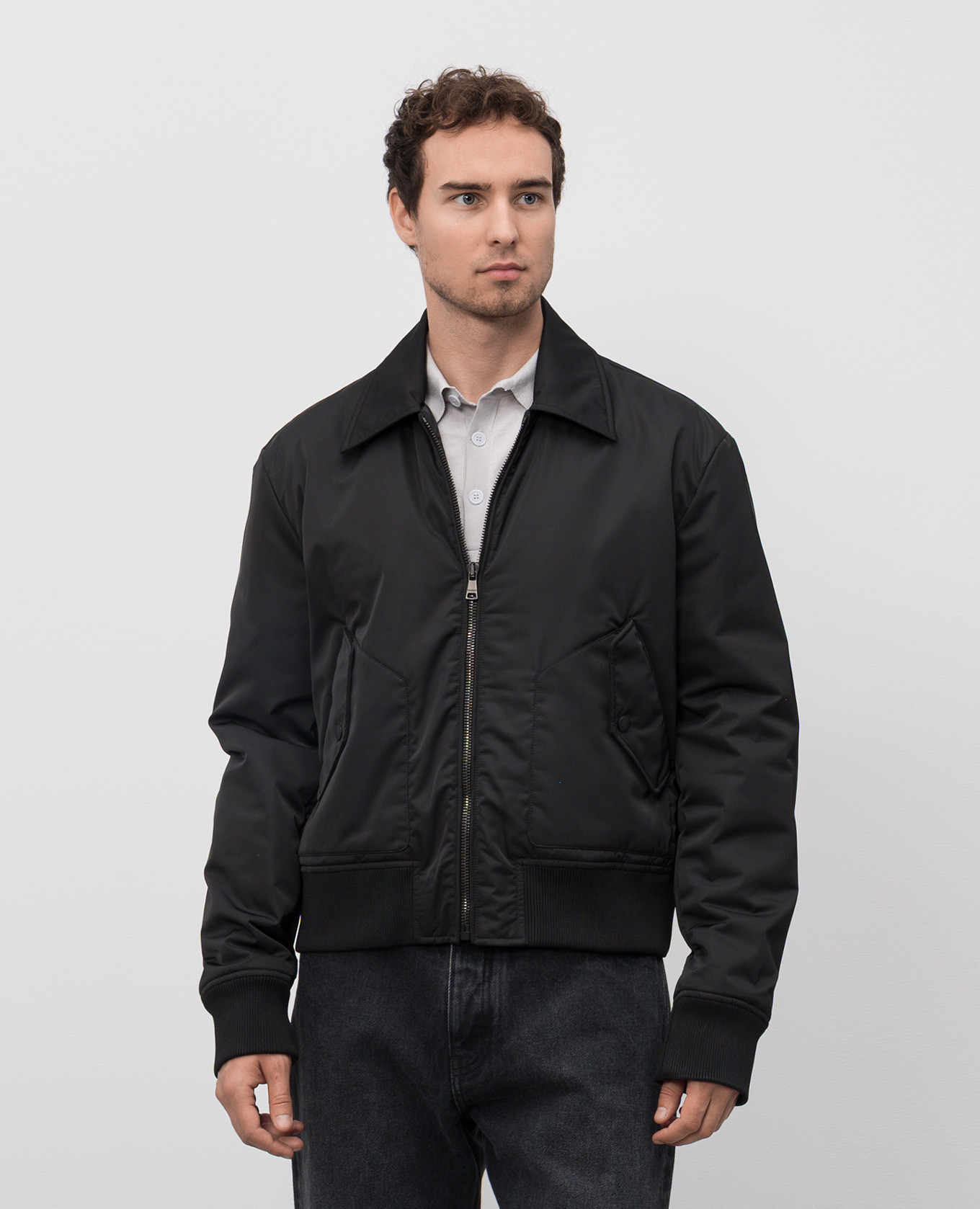 

Black jacket with logo print Balmain