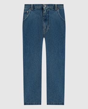 Vetements Blue jeans with logo patch UH76DP250VB
