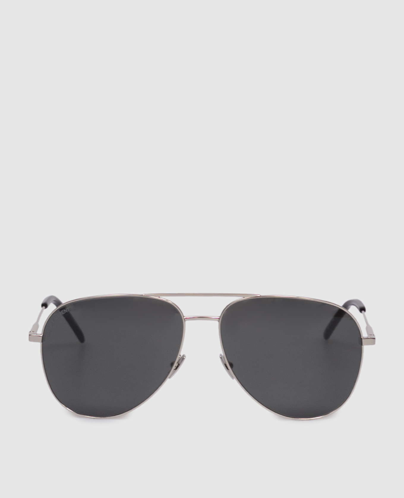 

Silver sunglasses with logo engraving Saint Laurent