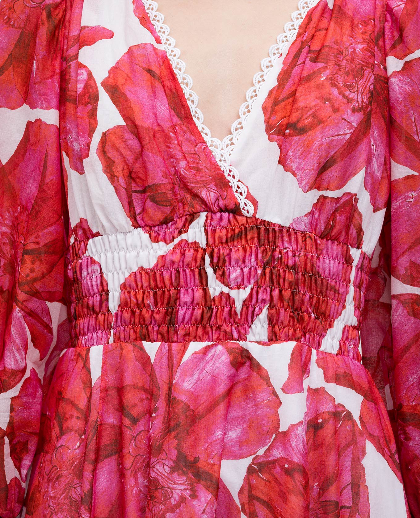 

Pink Fata dress with floral print Charo Ruiz