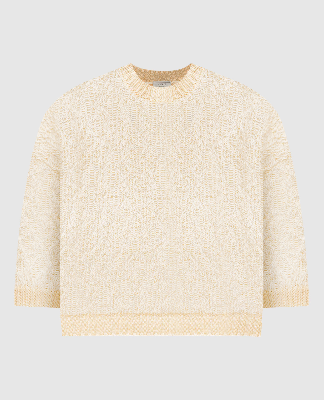 

Yellow sweater with openwork pattern Peserico