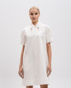 Jil Sander White dress with metal decorative elements J02CT0503J45266