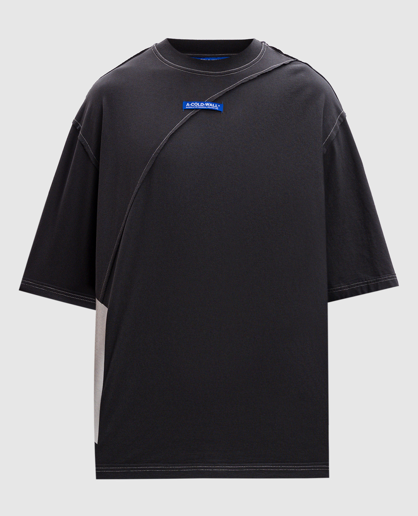 Aspect logo t-shirt in gray a cold wall