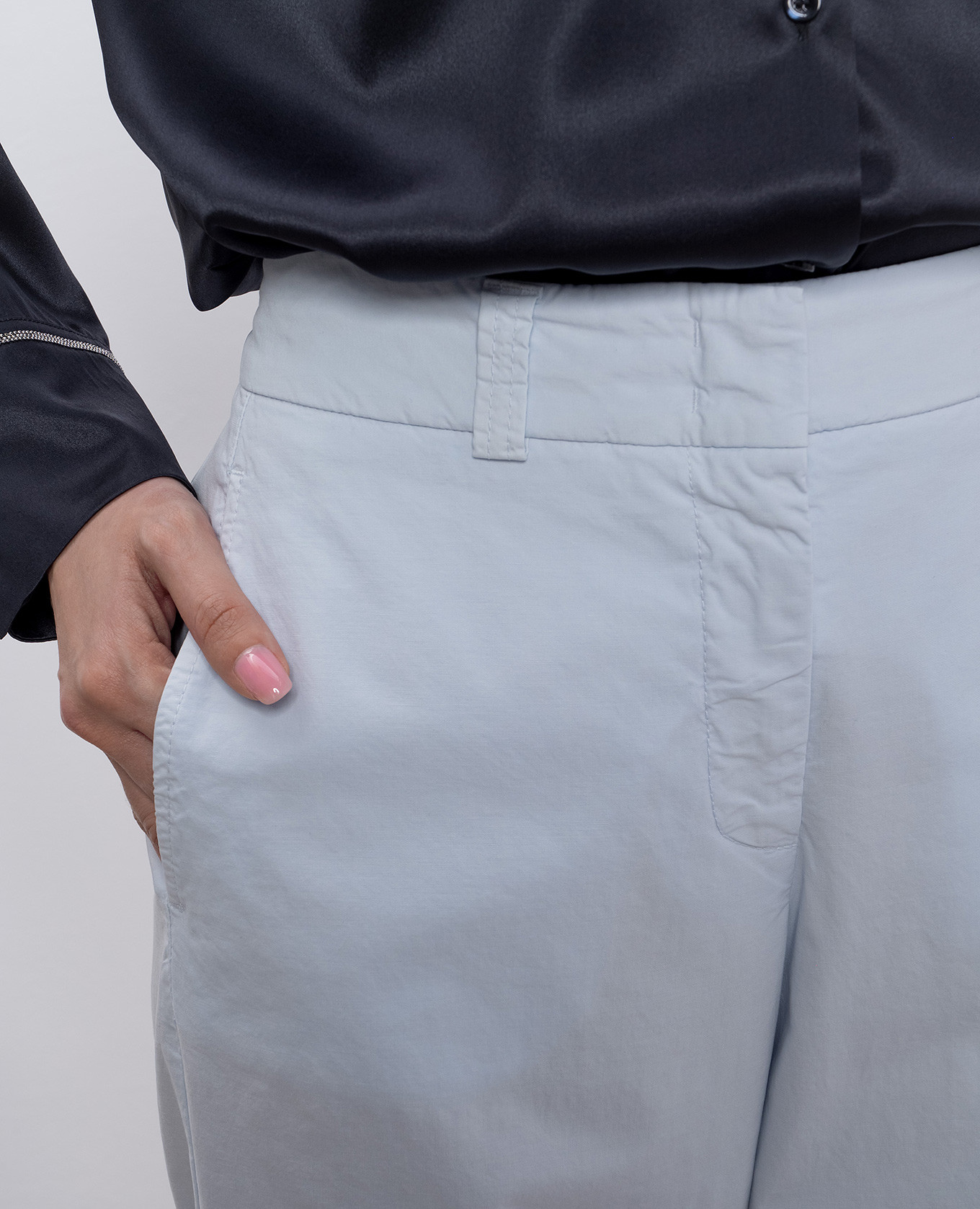 

Blue pants with lapels Peserico, Light blue