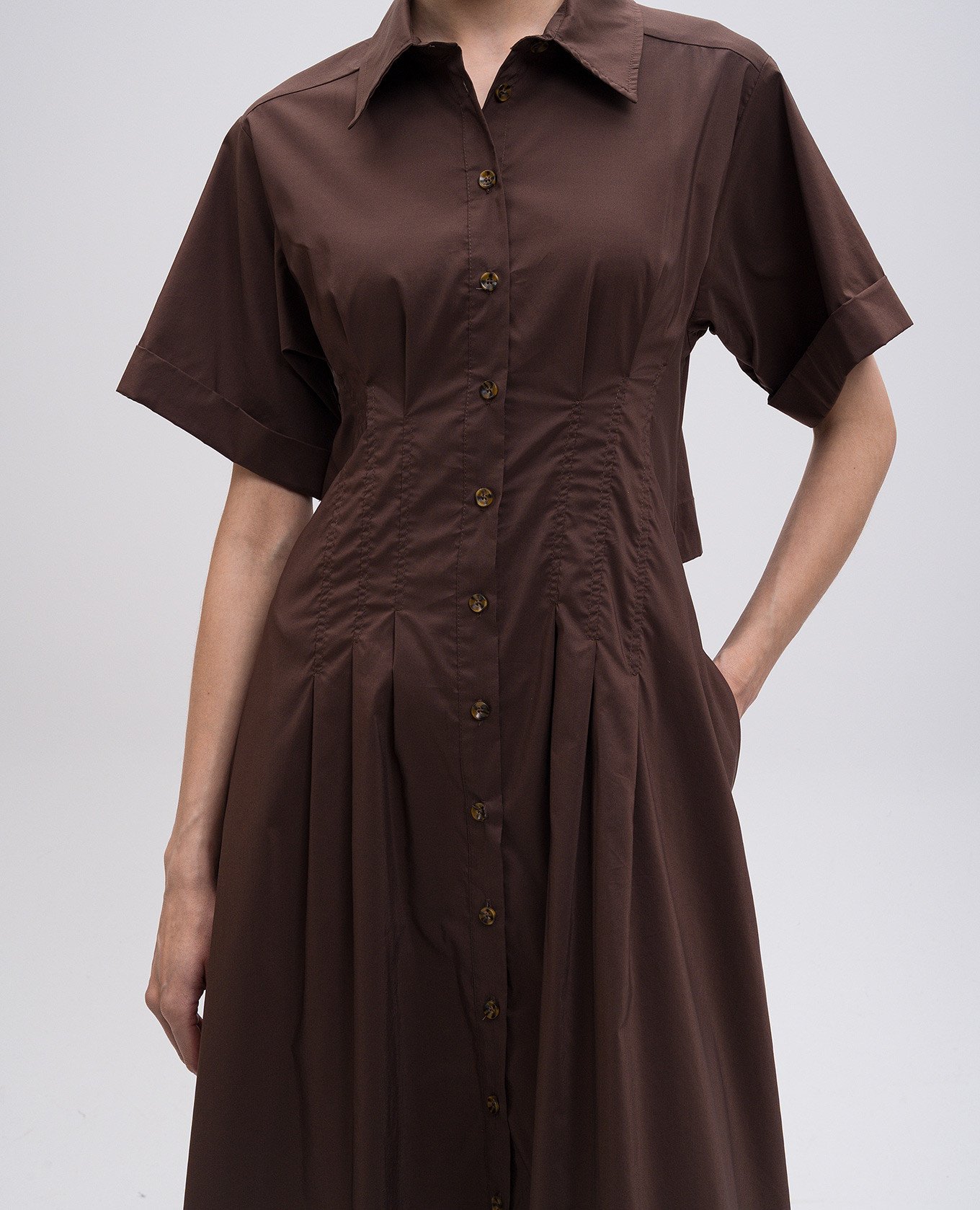 

Brown shirt dress Twinset