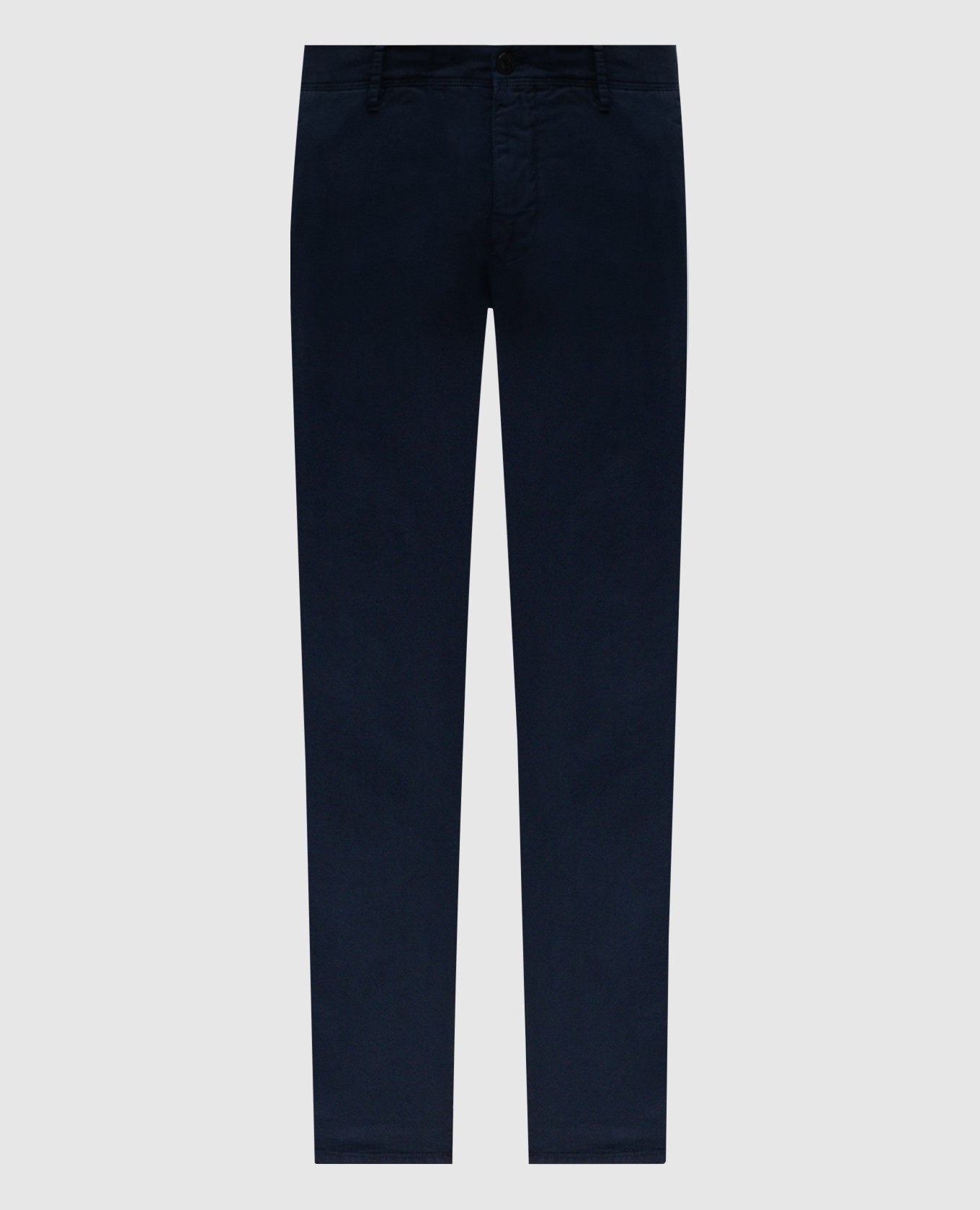 Blue pants with logo embroidery Incotex
