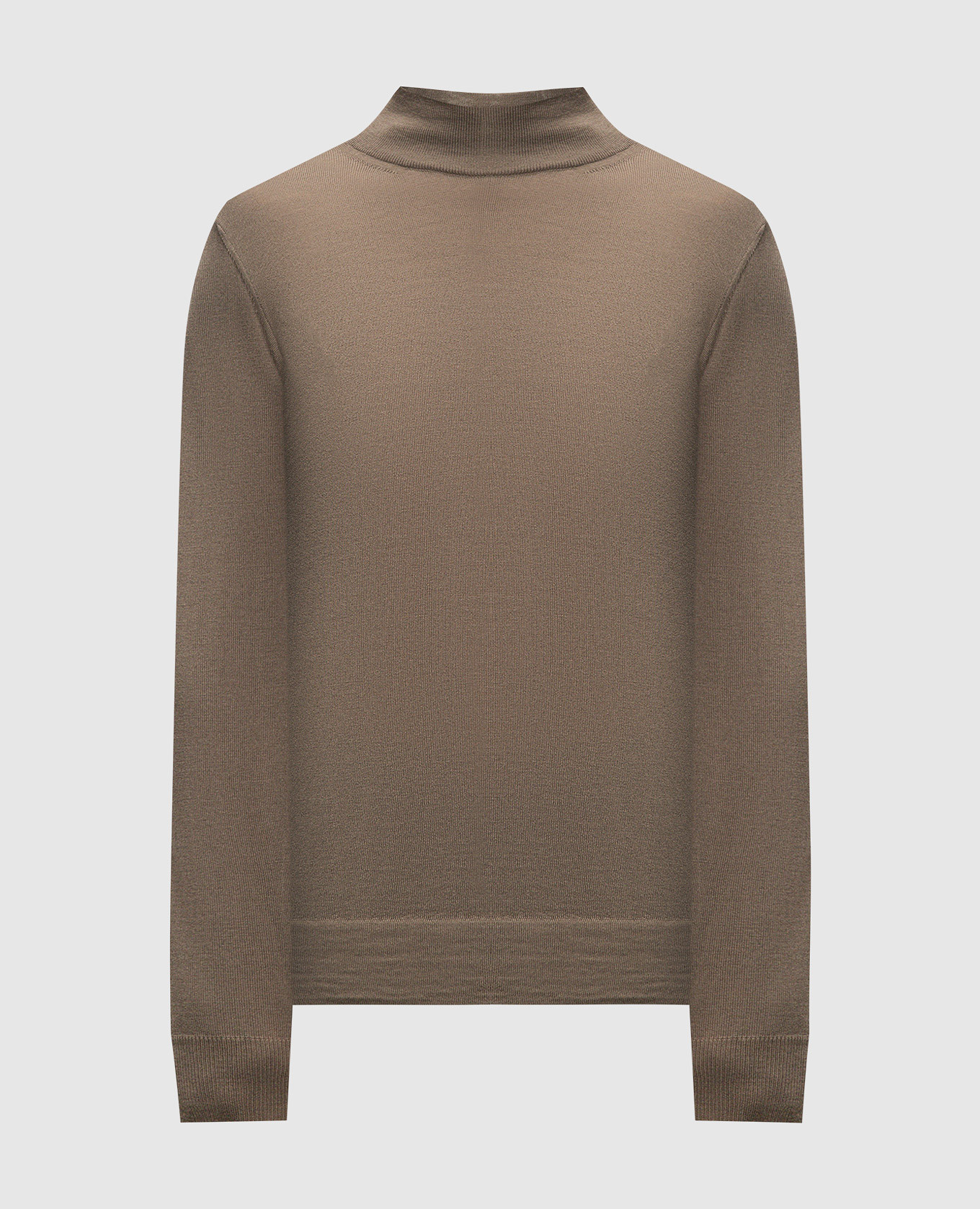 

Khaki Merino wool jumper Canali