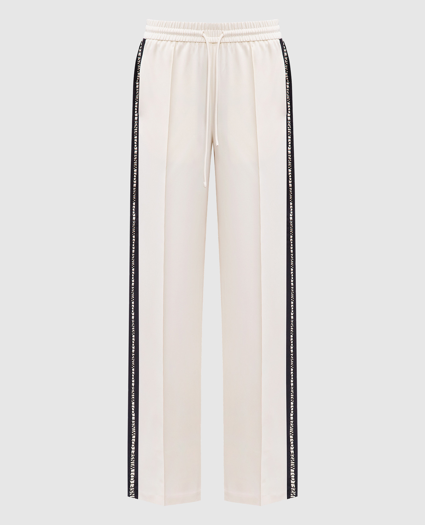

White sweatpants with logo Twinset