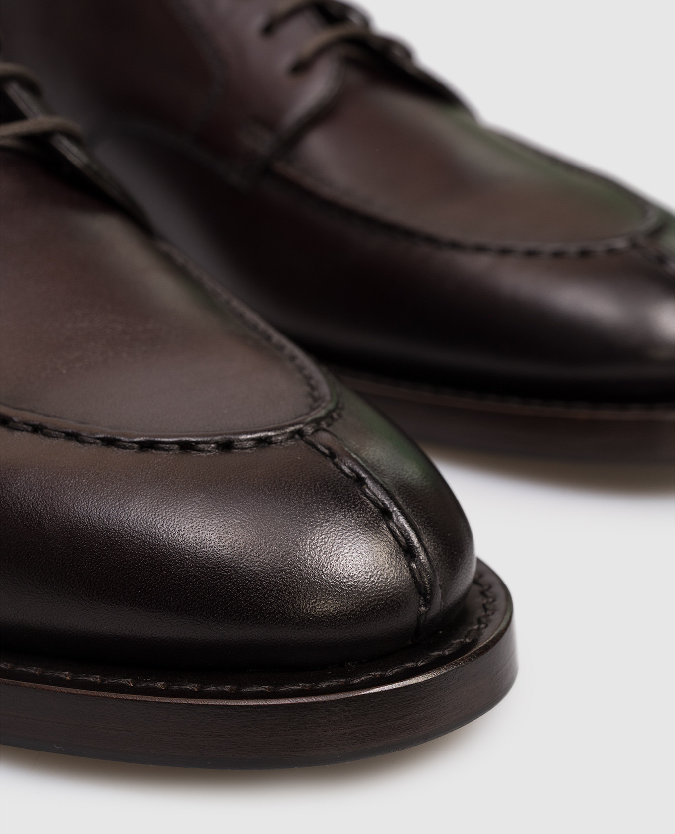 

Brown leather derby shoes Brunello Cucinelli