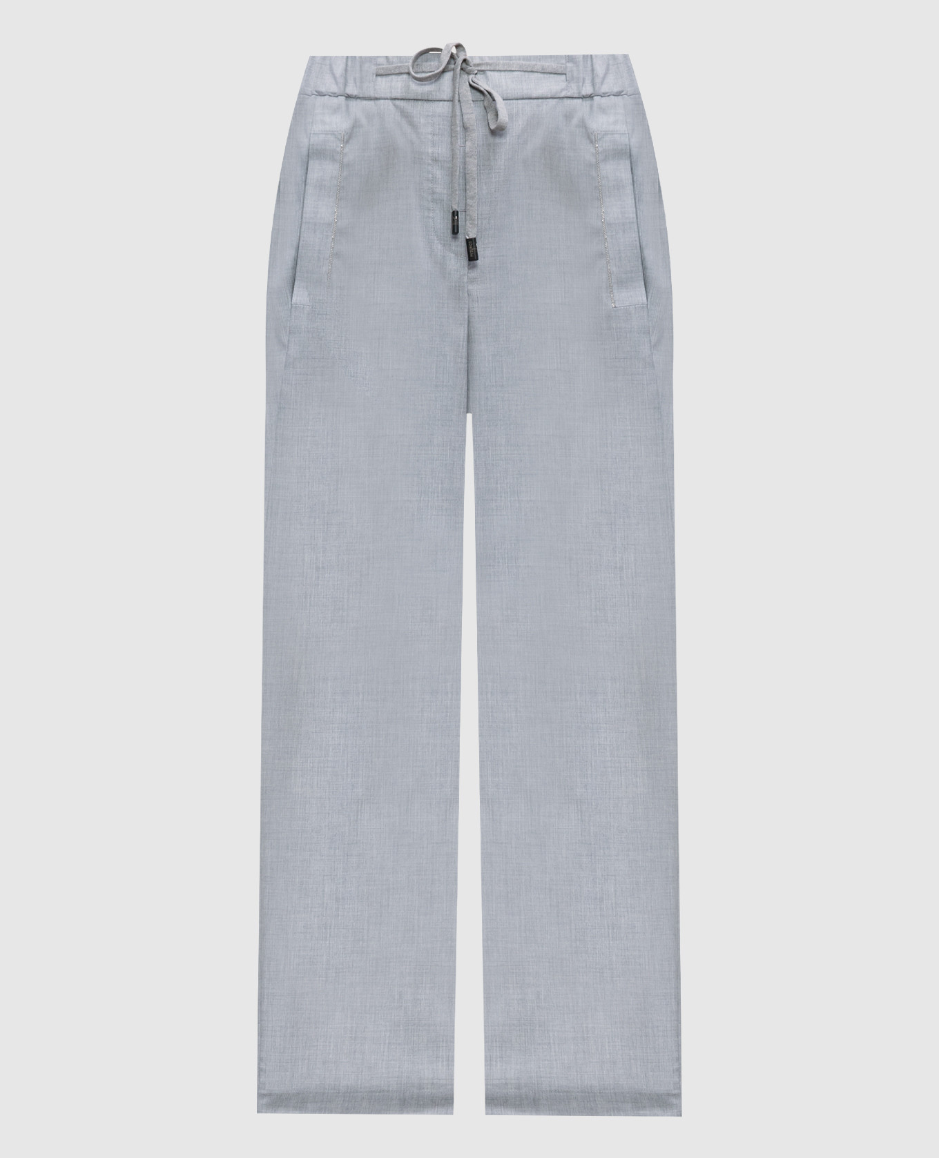 Gray pants with a monil chain Peserico