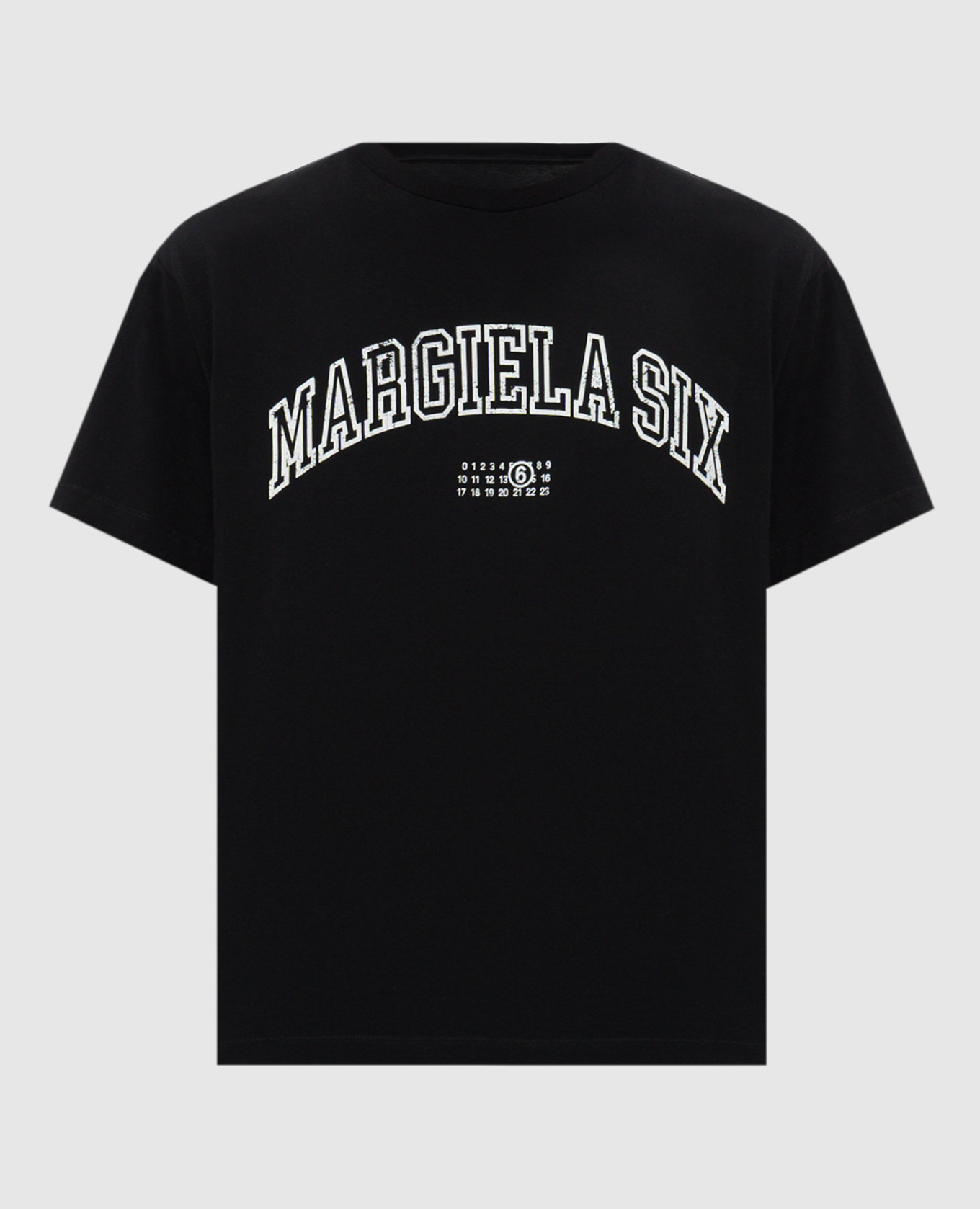 Black t-shirt with logo print