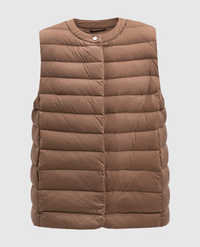 MooRER Beige down vest SENIGALLIAIN SENIGALLIAINS3